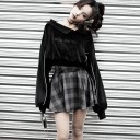Jupe mini femme à taille haute A983 3