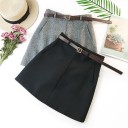 Jupe mini femme avec ceinture 2