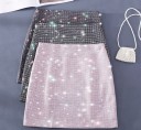 Jupe mini femme avec des strass 1