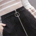 Jupe mini femme avec fermeture éclair A1151 2