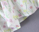 Jupe mini femme avec fleurs et pois 3
