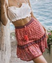 Jupe mini femme avec motif A1933 1