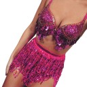 Jupe mini femme avec paillettes et franges 10
