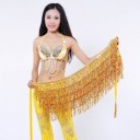 Jupe mini femme avec paillettes et franges 1