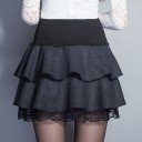 Jupe mini femme avec volants A1128 1
