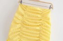 Jupe mini femme jaune 2
