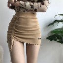 Jupe mini femme taille haute A1986 6