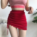 Jupe mini femme taille haute A1986 4