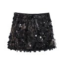 Jupe mini pailletée taille haute Jupe courte scintillante pour femmes pour les soirées Vêtements de soirée élégants Jupe brillante 2