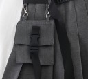 Jupe mini plissée pour femme avec poche 3