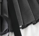 Jupe mini plissée pour femme avec poche 4