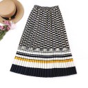 Jupe plissée pour femme avec motif 2