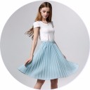 Jupe plissée pour femme J3102 3