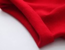 Jupe pour fille en velours avec taille haute - Rouge 3