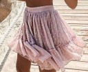 Jupe rose à pois pour femmes 3