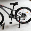 Justerbar cykelstativ, sort, aluminium, til mountainbikes og racercykler 2