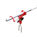 Justerbar holder til fiskestang sammenklappelig stativ 37 cm metalspyd holder til stang ved bredden til fiskeri ved vandet og på bunden 2