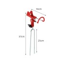 Justerbar holder til fiskestang sammenklappelig stativ 37 cm metalspyd holder til stang ved bredden til fiskeri ved vandet og på bunden 3