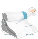 Justerbar kilepude 56 x 50 x 25 cm Foldbar ergonomisk pude 10i1 Nedbrydelig i 3 dele Ortopædisk støtte til ryg, ben og hoved 3