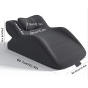 Justerbar kilkudde 60,7 x 36,5 x 24 cm Ergonomisk kudde för stöd av ben, rygg och knän Kudde för avkoppling, läsning och relaxation 2