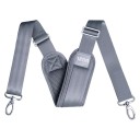 Justerbar taske rem 150 cm Bred tekstil skulderrem Polstret skulderdel Metal karabiner Udskiftelig rem 5