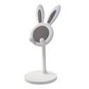 Justerbar telefonholder 10x10x24 cm Sød holder med kanin Plastikbordholder Universel højde- og vinkeljusterbar 2