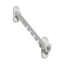 Justerbar vindues- og dørstopper skydelås 6,35 x 1,8 x 2,9 cm stål sikkerhedssikring til indendørs og udendørs brug 4