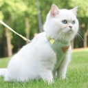 Justerbart sele til katte og små hunde S Åndbart sele med net og snor Sikkert udendørs sæt 7