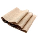 Jutový behúň na stôl 30x260 cm Prírodná vintage pytlovina rustikálna khaki dekorácia na svadbu vidiecku párty slávnostný stôl a stoličky 1