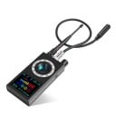 K19 Détecteur de signal sans fil Détecteur d'écoutes, de caméras cachées et de localisateurs GPS avec antenne Scanner de sécurité portable en ABS 2