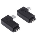 Kaareva Micro USB -sovitin 2 kpl 6