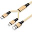 Kabel do ładowania USB na USB-C / Micro USB 4