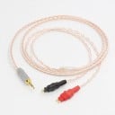 Kabel für HD650 Kopfhörer mit 2,5 mm Klinkenstecker Zwei HD650 Stecker für beide Ohrmuscheln Geflochtene Ausführung in kupferner und silberner 2