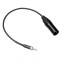 Kábel k mikrofónu 3.5 mm jack na XLR 3-pin M / M 1