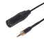 Kábel k mikrofónu 3.5 mm jack na XLR 3-pin M / M 4