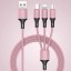 Kabel ładujący USB do Micro USB / USB-C / Lightning 1,2 m 4