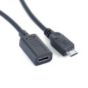 Kabel USB-C do Micro USB F/M 27 cm 3