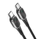 Kabel USB-C na USB-C do ładowania i przesyłania danych Prąd do 3 A Prędkość 480 Mbps Opleciony nylonowy kabel Końcówki aluminiowe Dla 3