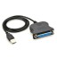 Kabel USB na LPT 25 pin M/F 85 cm 1