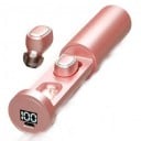 Kabellose In-Ear-Kopfhörer zum Musikhören Bluetooth 5.2 Zylindrisches Ladeetui mit Display Batterie des Etuis 400 mAh Reichweite 10 m 4
