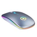 Kabellose Lade-Maus mit farbigem LED-Hintergrundbeleuchtung Verbindung über USB-Empfänger Auflösung 1600 DPI Akkulaufzeit 7 Tage Ladezeit 2 3