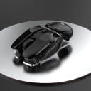 Kabellose wiederaufladbare Maus für Computer Futuristisches Design Integrierte 500 mAh Batterie Auflösung 1600 DPI Reichweite 10 m 1