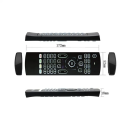 Kabelloser Controller mit Mini-Tastatur 2,4 GHz Air Mouse mit Gyroskopen IR-Lernen Kunststoff-Fernbedienung für 2x AAA-Batterien 17x5x2 cm 3
