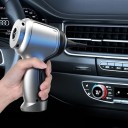 Kabelloser Handstaubsauger 120W 15000Pa 2×2000mAh USB-Ladung Leise 52dB Tragbarer Reiniger für Auto und Haushalt mit 6 Zubehörteilen Silber 8