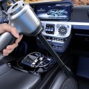 Kabelloser Handstaubsauger 120W 15000Pa 2×2000mAh USB-Ladung Leise 52dB Tragbarer Reiniger für Auto und Haushalt mit 6 Zubehörteilen Silber 9