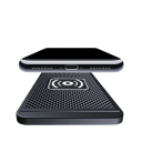Kabelloses Auto-Schnellladegerät 15 W, Silikonpad mit Ständer, USB-C-Kabel + Zigarettenanzünderadapter, USB A, USB C, QC 3.0, PD 20 W 5