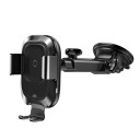 Kabelloses Autoladegerät 10 W mit Telefonhalter und Saugnapf am Arm Ausgabestrom 2 A Micro-USB-Anschluss Material ABS und Silikon 1