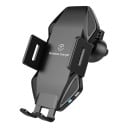 Kabelloses Autoladegerät mit Telefonhalterung Leistung 5 bis 10 W Anschluss Micro USB Material Silikon und ABS Abmessungen 11,4 x 6,6 x 1,8 cm 2