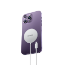 Kabelloses magnetisches Schnellladegerät 20 W mit USB-C-Kabel, tragbares Ladegerät PD 12 V 2 A, schnelles kabelloses Laden für Qi-fähige 7