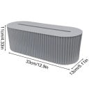 Kabelový organizér s vekom na stôl pre uschovanie predlžovačiek a nabíjačiek rozmer 33x13x11 cm 8